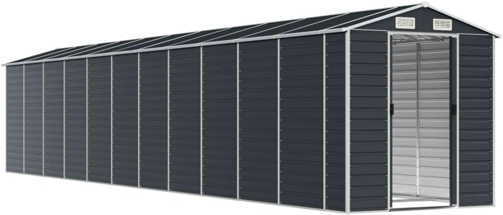 vidaXL Abri de Jardin Anthracite 191x980x198 cm Acier galvanisé