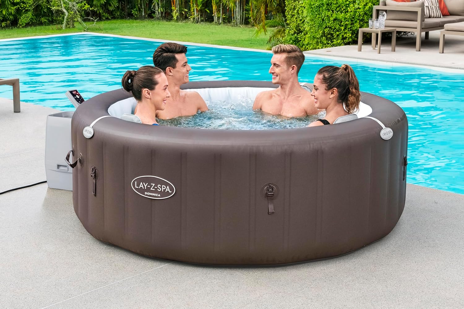 Bestway - spa Dominica - 196x196x71cm - hydrojet, appli mobile