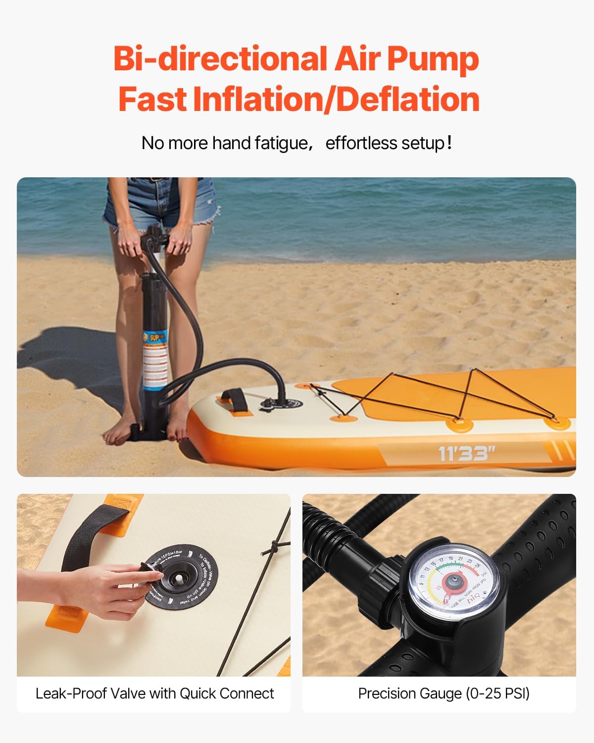 VEVOR - Paddle gonflable SUP - ultra-léger, accessoires inclus