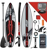 ALLPICK Premium SUP Board Set Stand Up Paddle Board Gonflable, avec support universel pour appareil photo, etc.