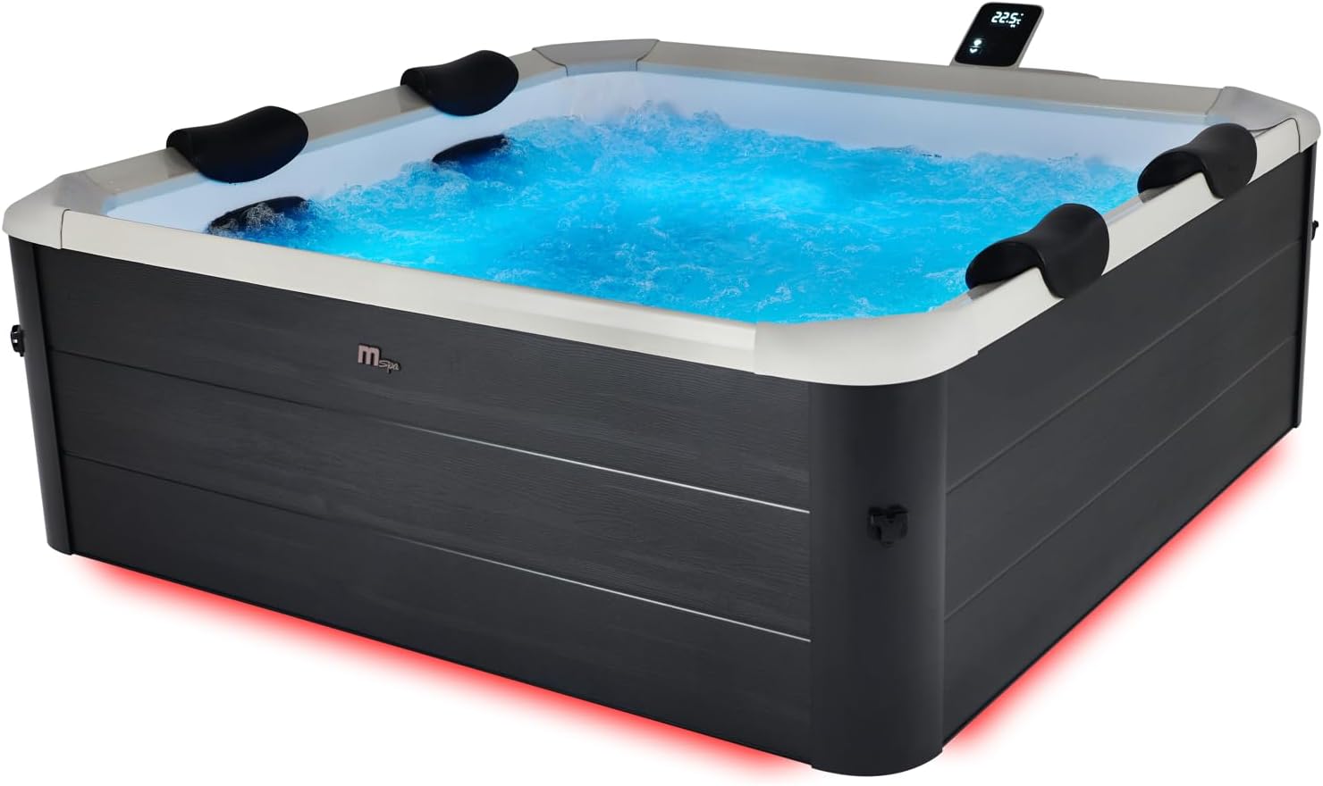 MSPA - Oslo Aero Plus - 180 cm carré - spa 6 places, jets air/eau, bar flottant