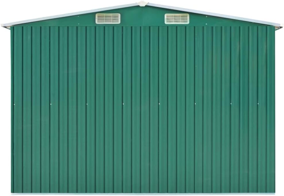 Générique Abri de Jardin 257x489x181 cm Métal Vert,Maison & Jardin, Pelouses & Jardins, Vie en extérieur, Structures extérieures, Cabanes & abris de Jardin, Vert (Poids 105.6KG)