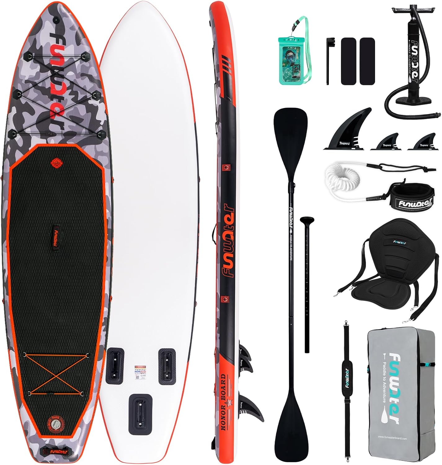 FunWater - Planche SUP gonflable 330 cm - kit complet débutant