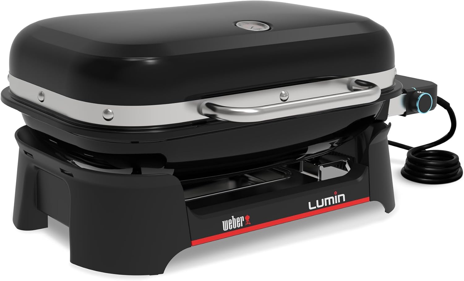 Weber - Lumin - 33x49 cm - Barbecue électrique, fonte, 315°C, thermomètre 1502045