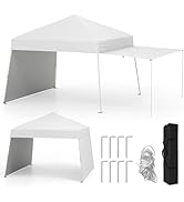 RELAX4LIFE Tonnelle Pliante 3x3 Imperméable avec Parois, Barnum Pliant 3x3 Facile à Monter, Auven...