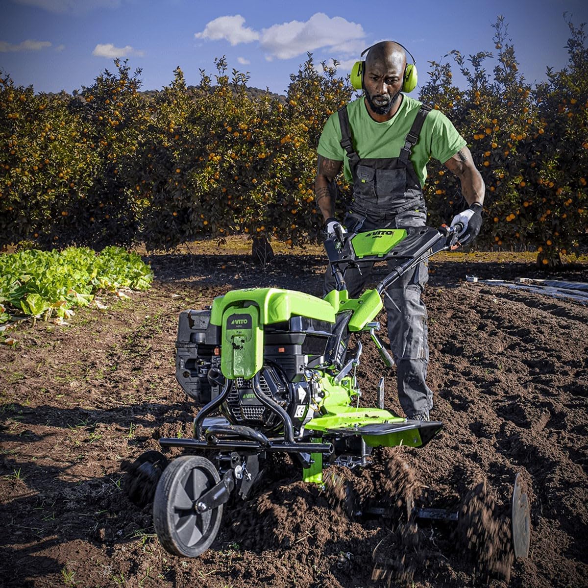 VITO - Motoculteur 7CV 4T 212 cm3 5200W fraises avec butteur