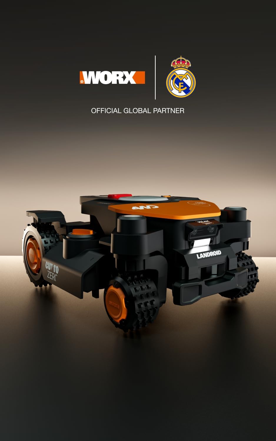 WORX - Vision Cloud 4WD - robot 600m² AI, VSLAM, RTK Cloud - WR340E