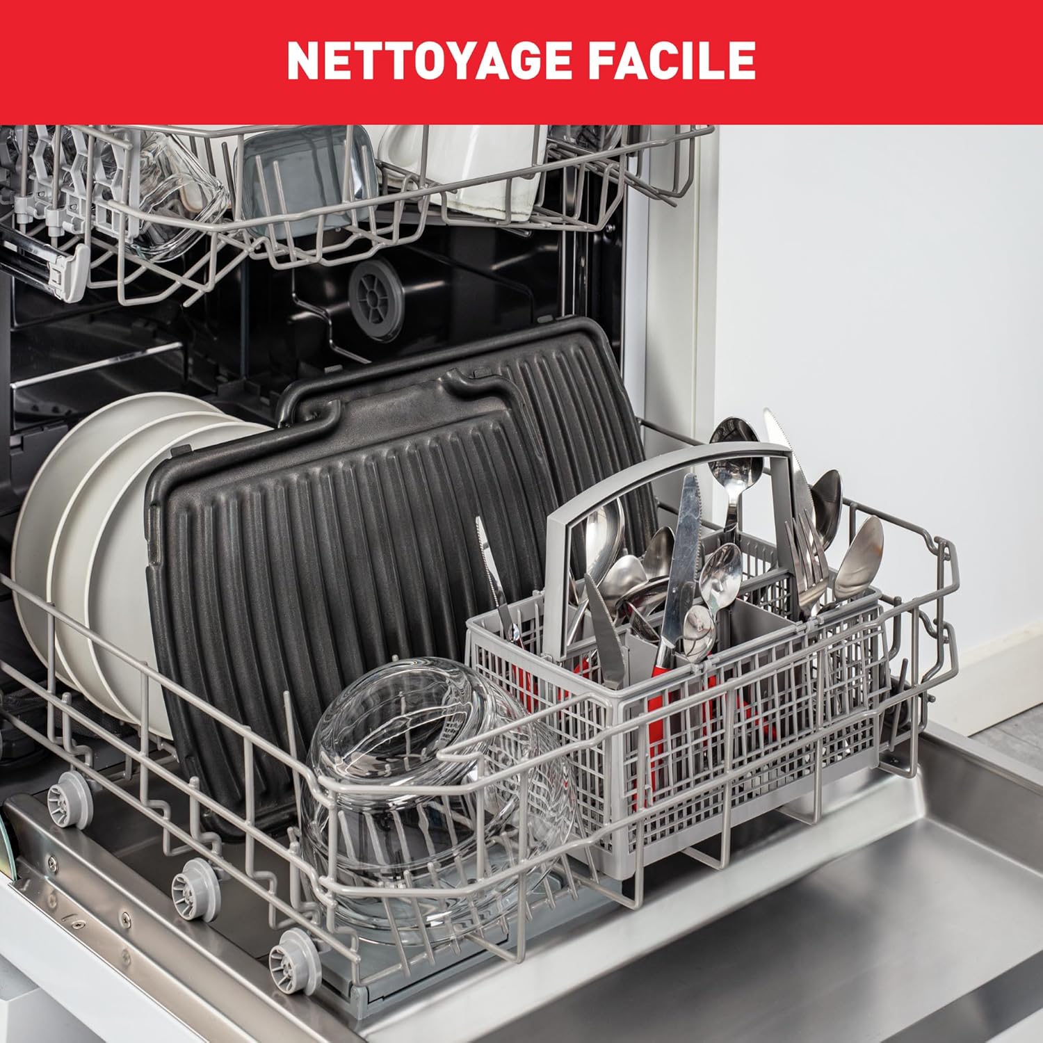 Tefal - Ultra Compact série GC305 - compact, 2000W, plaques amovibles, cuisson saine, GC305012