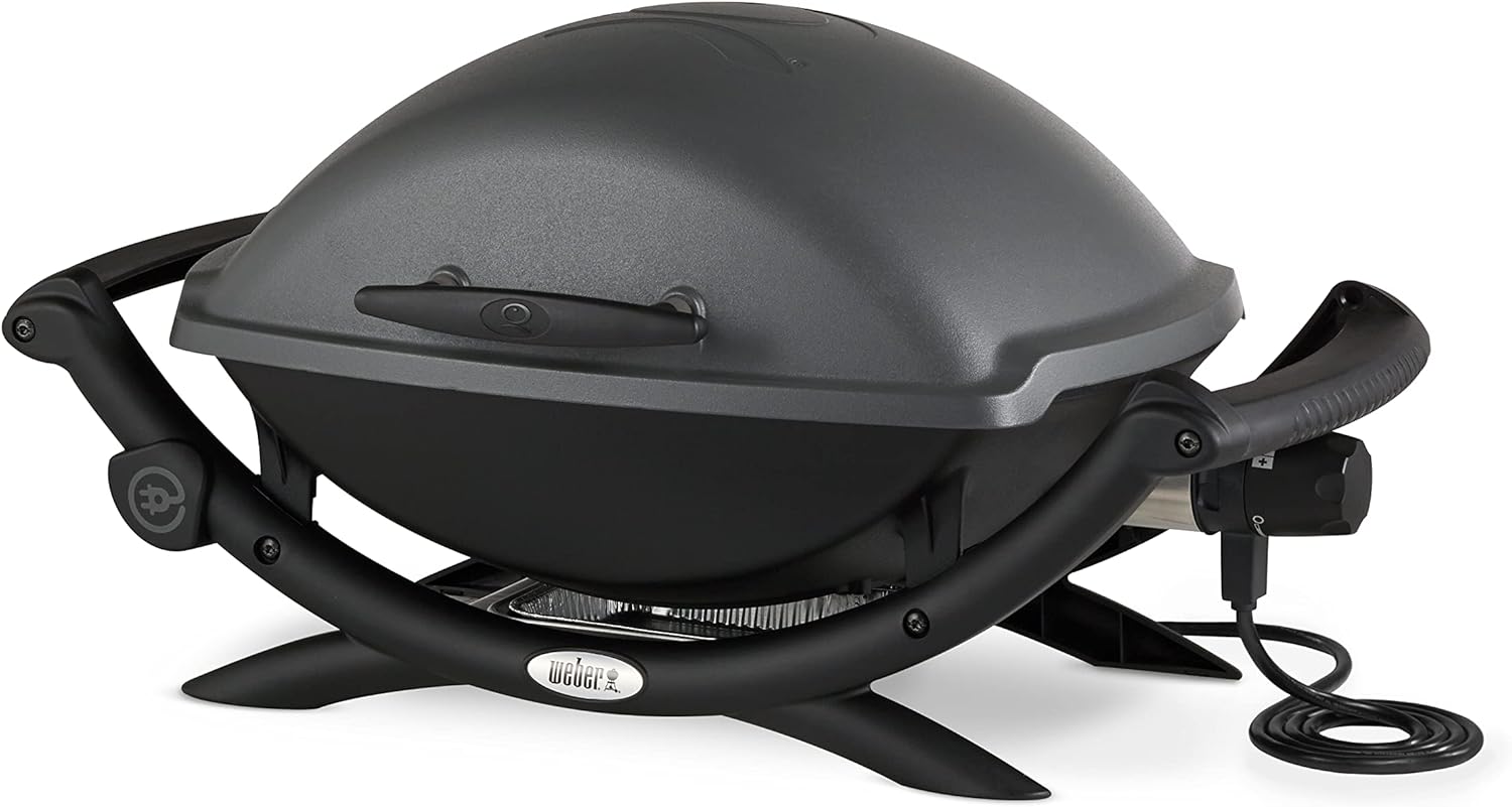Weber - Q2400 série - 54x39 cm - grille fonte, support, tablettes, 55020053