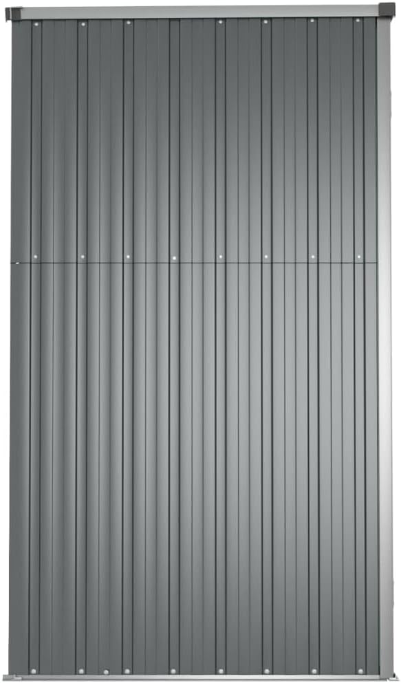 Générique Abri à Outils de Jardin Gris 225x89x161 cm Acier galvanisé, Maison & Jardin, Pelouses & Jardins, Vie en extérieur, Structures extérieures, Cabanes & abris de Jardin, Gris, (Poids 36.62KG)