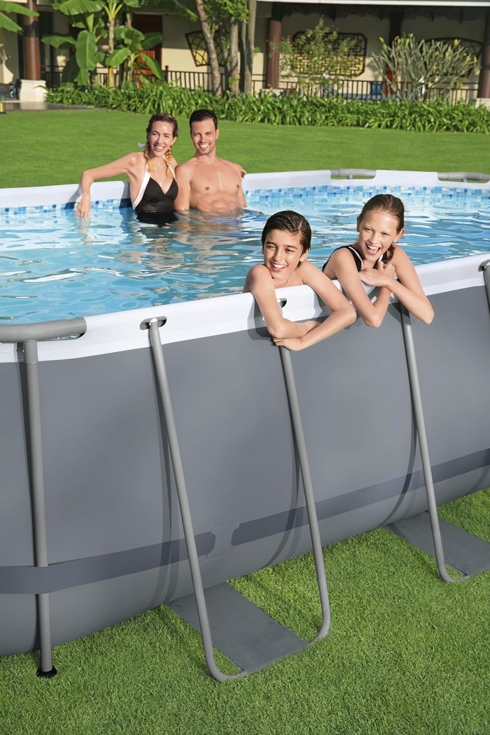 Bestway - Power Steel ovale - 427x250x100 cm - filtre, échelle