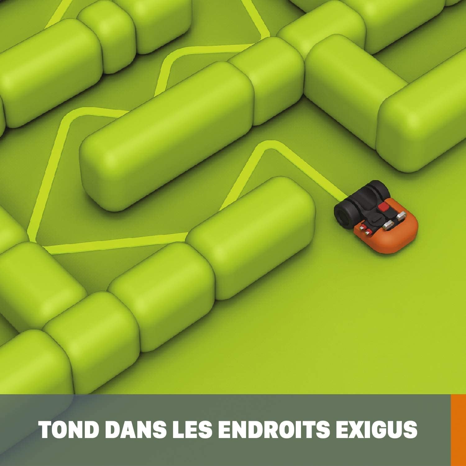 WORX - Landroid 1500 m² - Robot tondeuse connecté, autonome, application - WR153E
