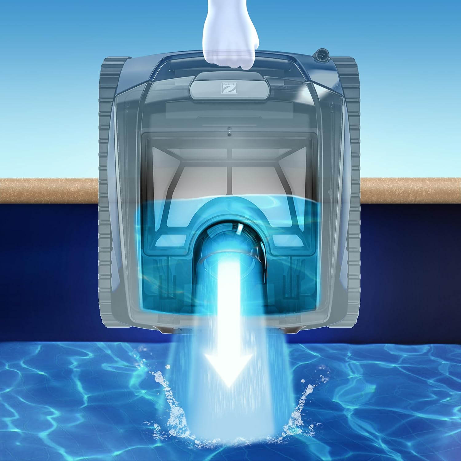Zodiac - Freedom CNX-Li - 10 x 5 m - nettoyeur piscine sans fil, batterie lithium, filtration fine, station de charge, c
