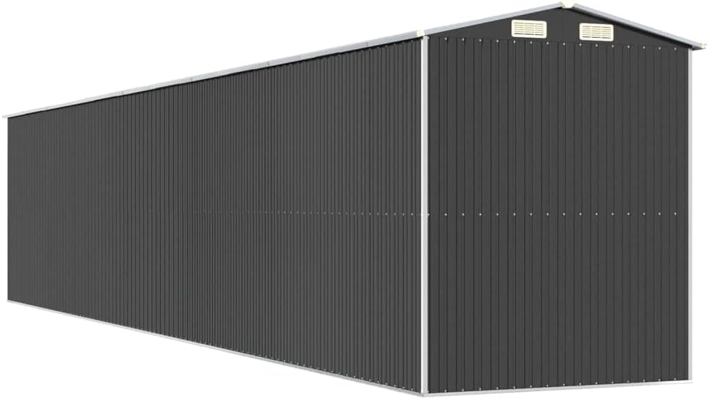 vidaXL - Abri de jardin acier galvanisé - 192x1021x223 cm - anthracite