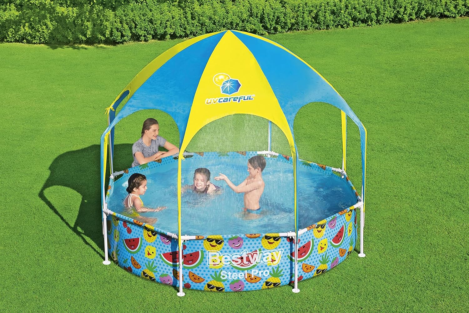 Bestway Piscine tubulaire Bleu 244 x 244 x 51 cm 1680 L 56432