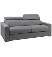 Vente-Unique Canapé-lit 4 Vizir Polyester Gris