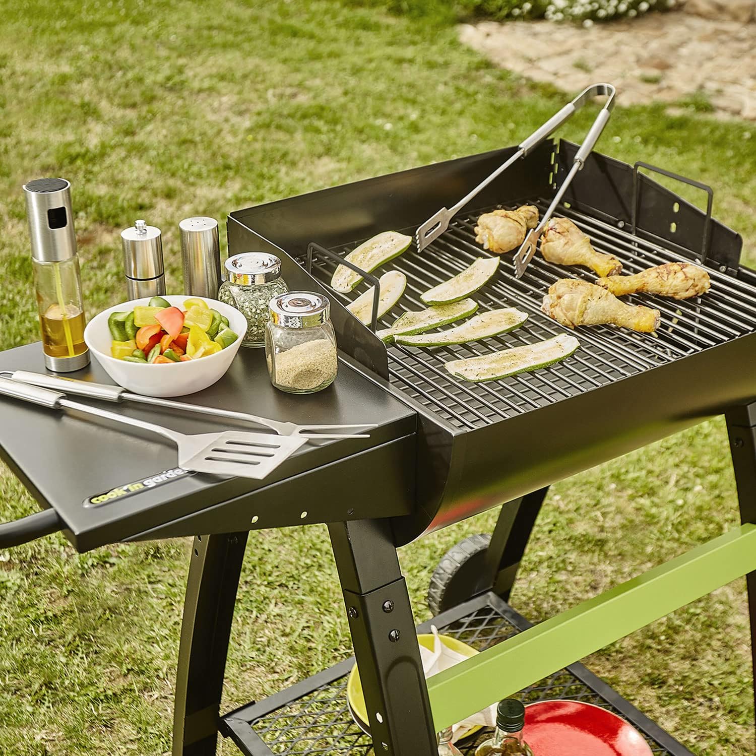 Cook'in garden - Barbecue TONINO 50 - acier - ventilation, 4-6 pers.