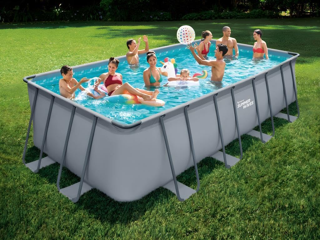 FUNSICLE Piscine Tubulaire rectangulaire Oasis 5,49 x 2,74 x 1,32m