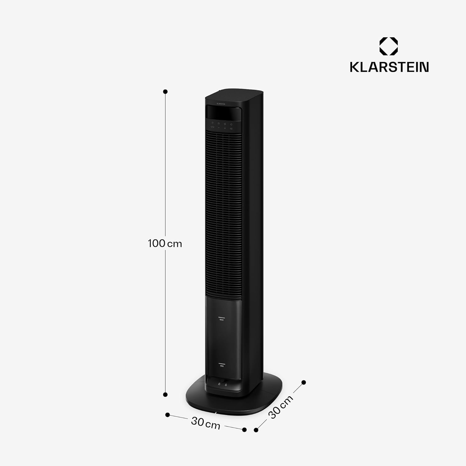 Klarstein - Rafraichisseur d’air, 4L, 8 vitesses, 35m², mobile
