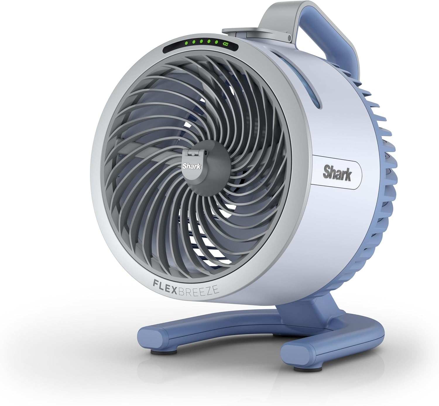 Shark FlexBreeze HydroGo, ventilateur brumisateur portable, rafraîchisseur d'air silencieux intérieur/extérieur, discret et durable, avec/sans fil, léger, 5 réglages de vitesse, Glacier FA050EUBL