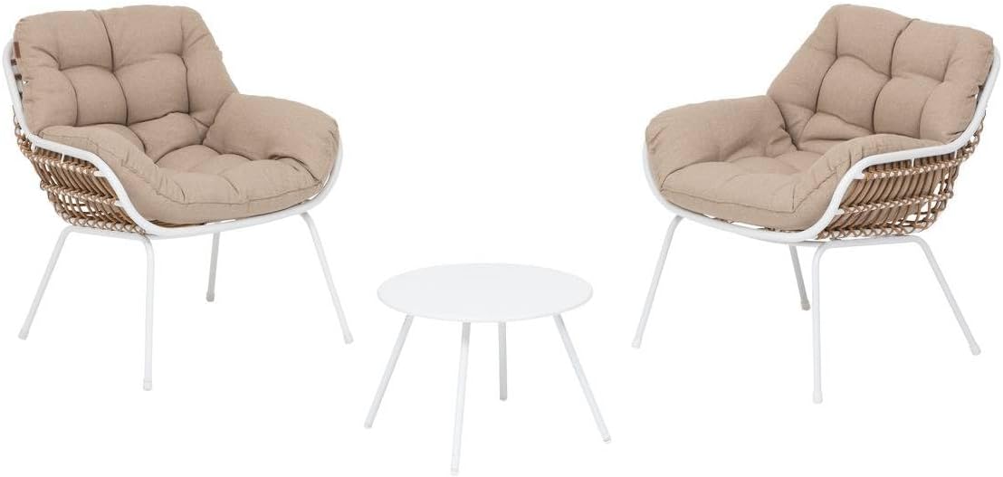 Hespéride - Paopao Duo - acier époxy blanc 2 places - compact et élégant