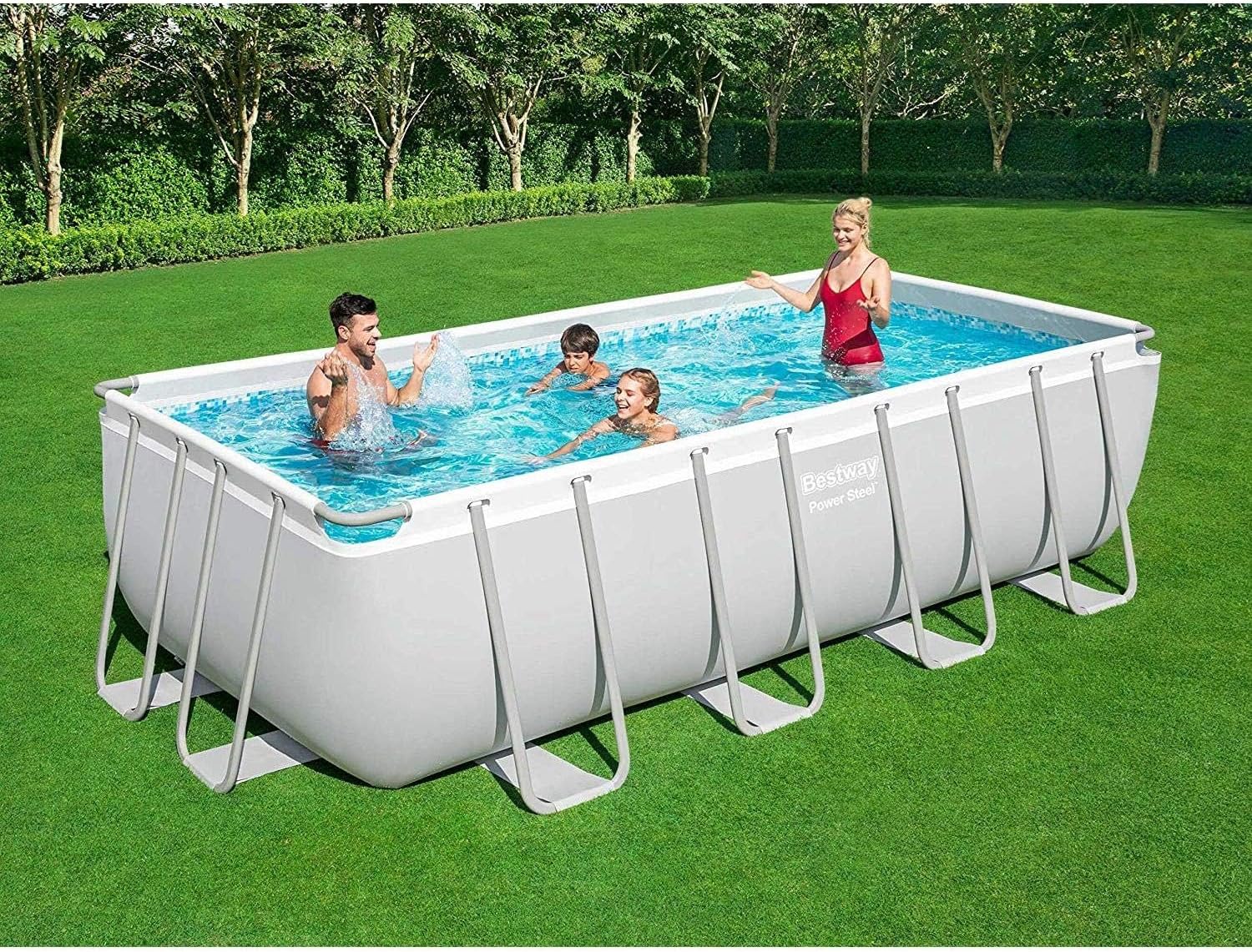 Bestway - Power Steel série - 488x244x122 cm - piscine hors sol robuste - 56670-3