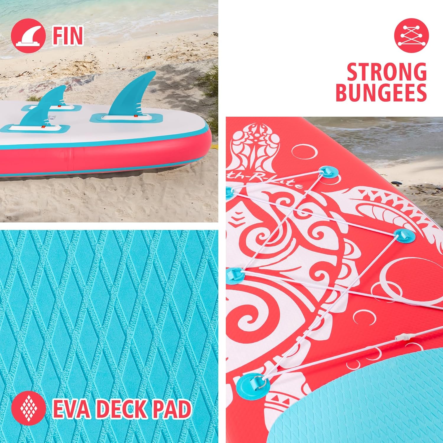 FEATH-R-LITE - Stand Up Paddle gonflable adulte - 2 configs accessoires