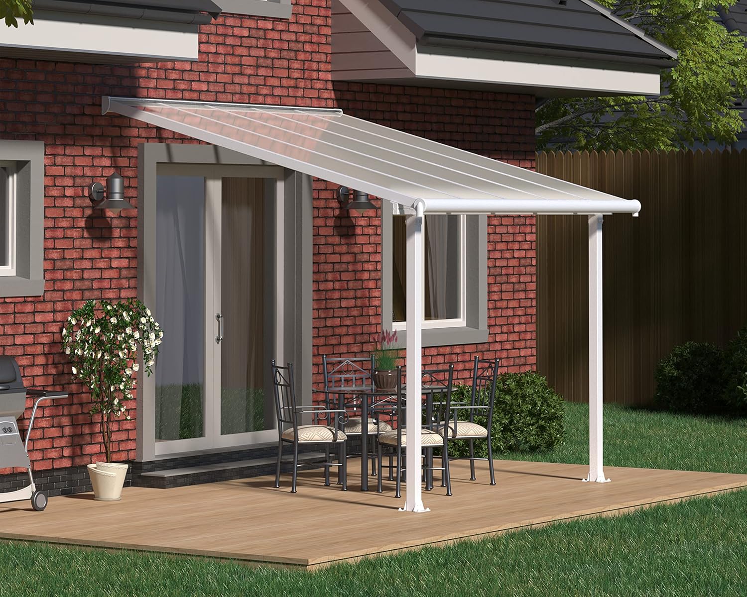 Palram - Olympia série - 3.05x3m - pergola alu/polycarbonate blanc