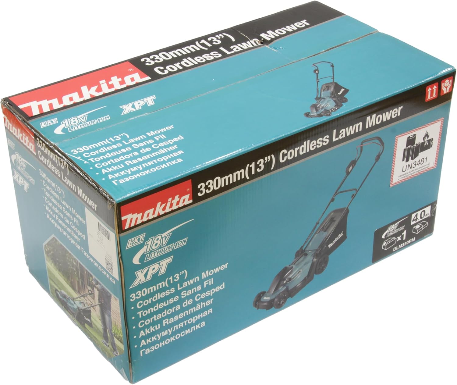Makita - tondeuse sans fil série DLM330 - 33cm - 18V, batterie 4Ah, DLM330RM