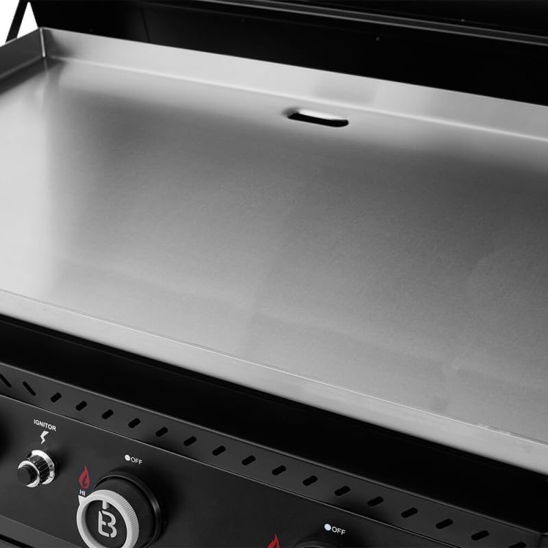 Favex - Brasero Stellar série - 86x53 cm - Plancha gaz 4 feux, capot, 16kW