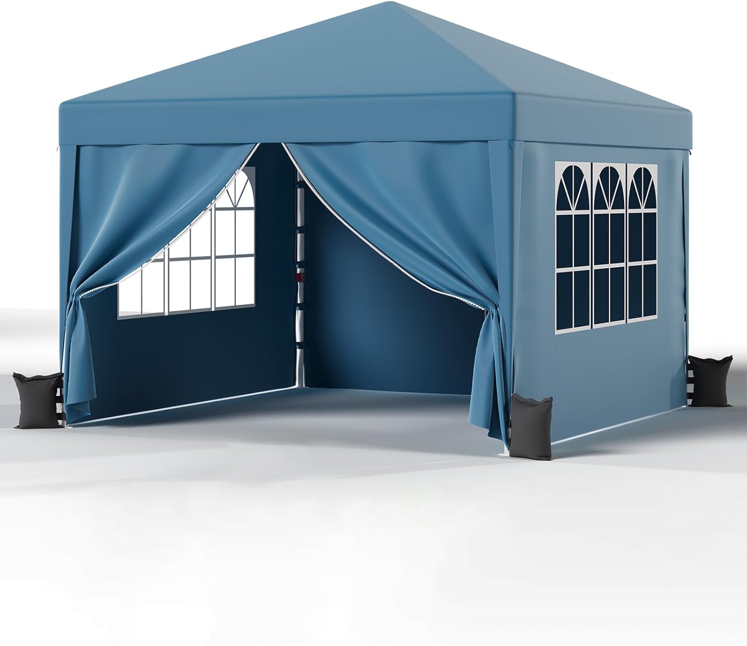 JUMMICO - tonnelle pliante série - 3x3m - imperméable, toile épaisse, anti-UV