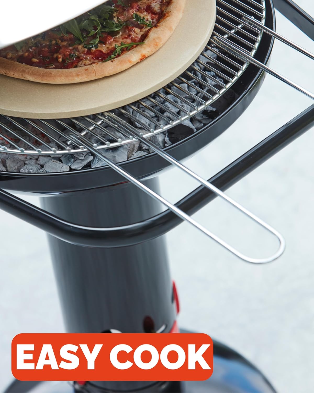 Barbecook - Loewy 50 - Ø47,5xH99cm - barbecue charbon émaillé noir