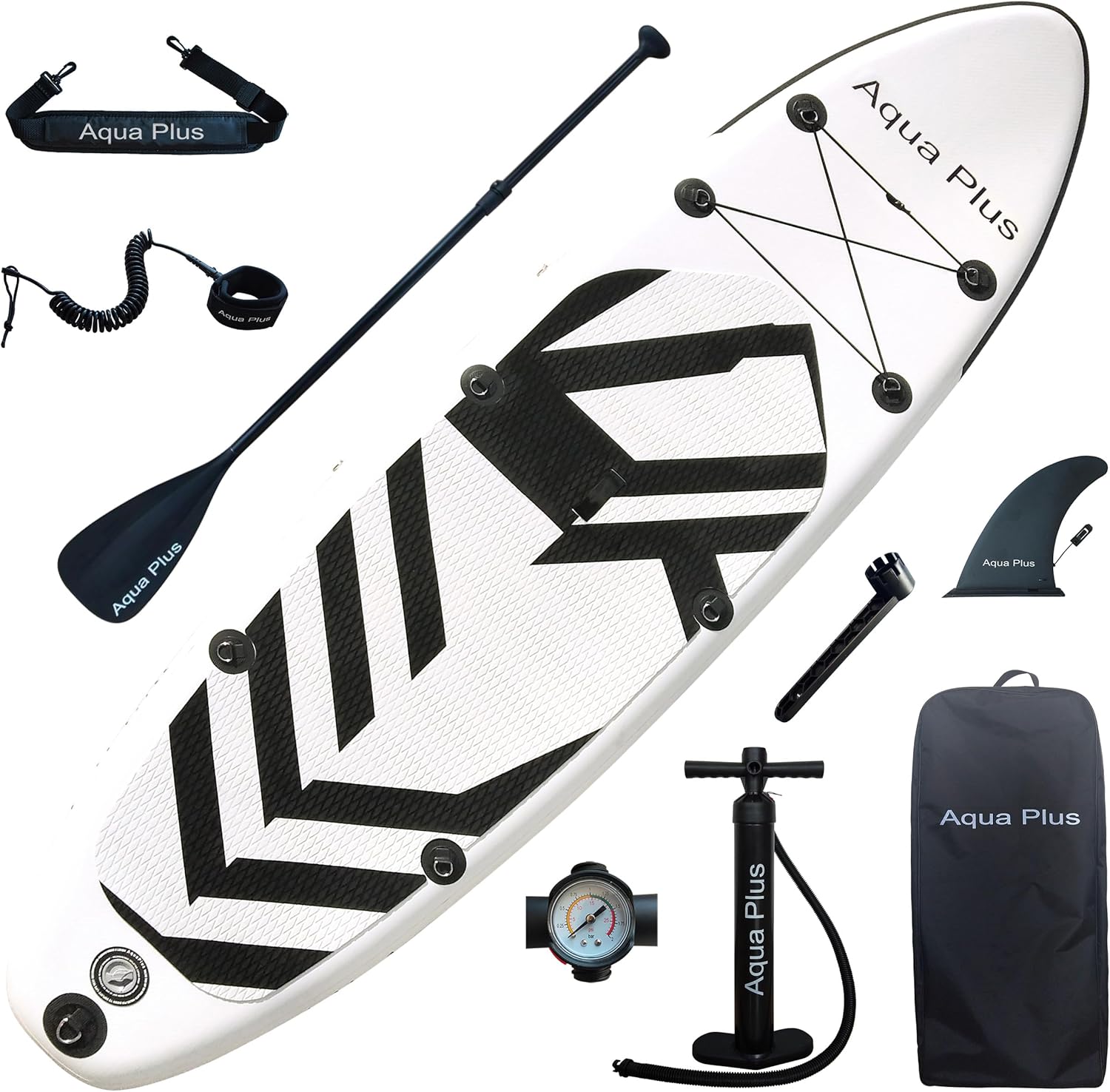 Aqua Plus - SUP gonflable 15cm - pack complet tous niveaux