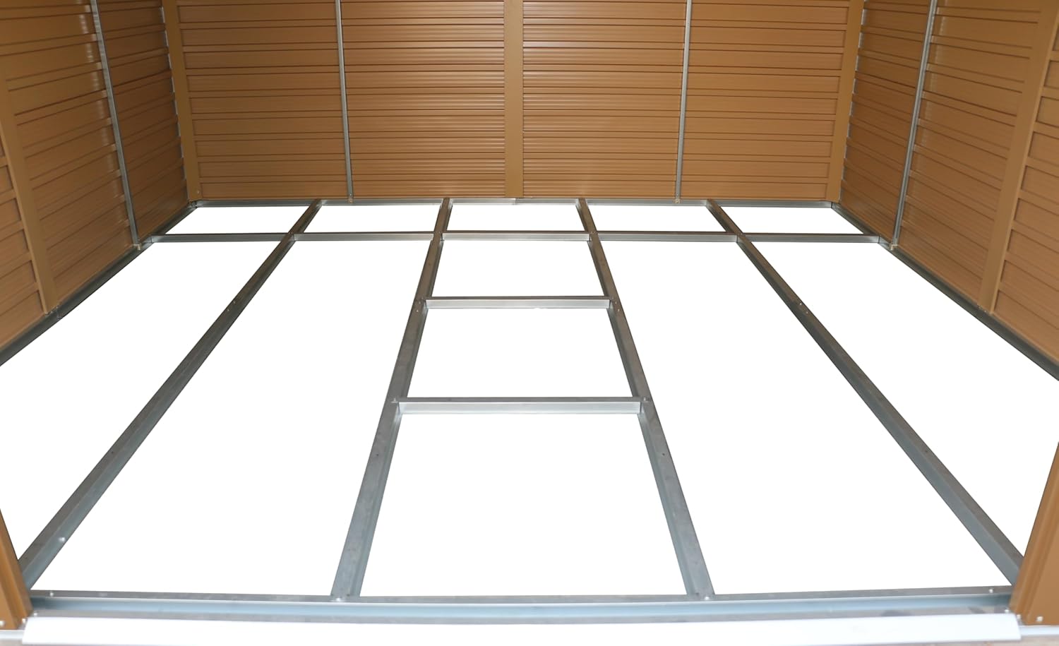 Duramax - Alpine série - 10x10 (9,75m²) - abri métal toit renforcé, acier galvanisé, sans entretien