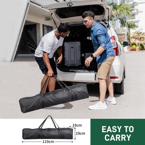 Bonnlo - Tonnelle pliante série jardin - 2x2m - Imperméable, 4 parois, UV 50+, sac inclus