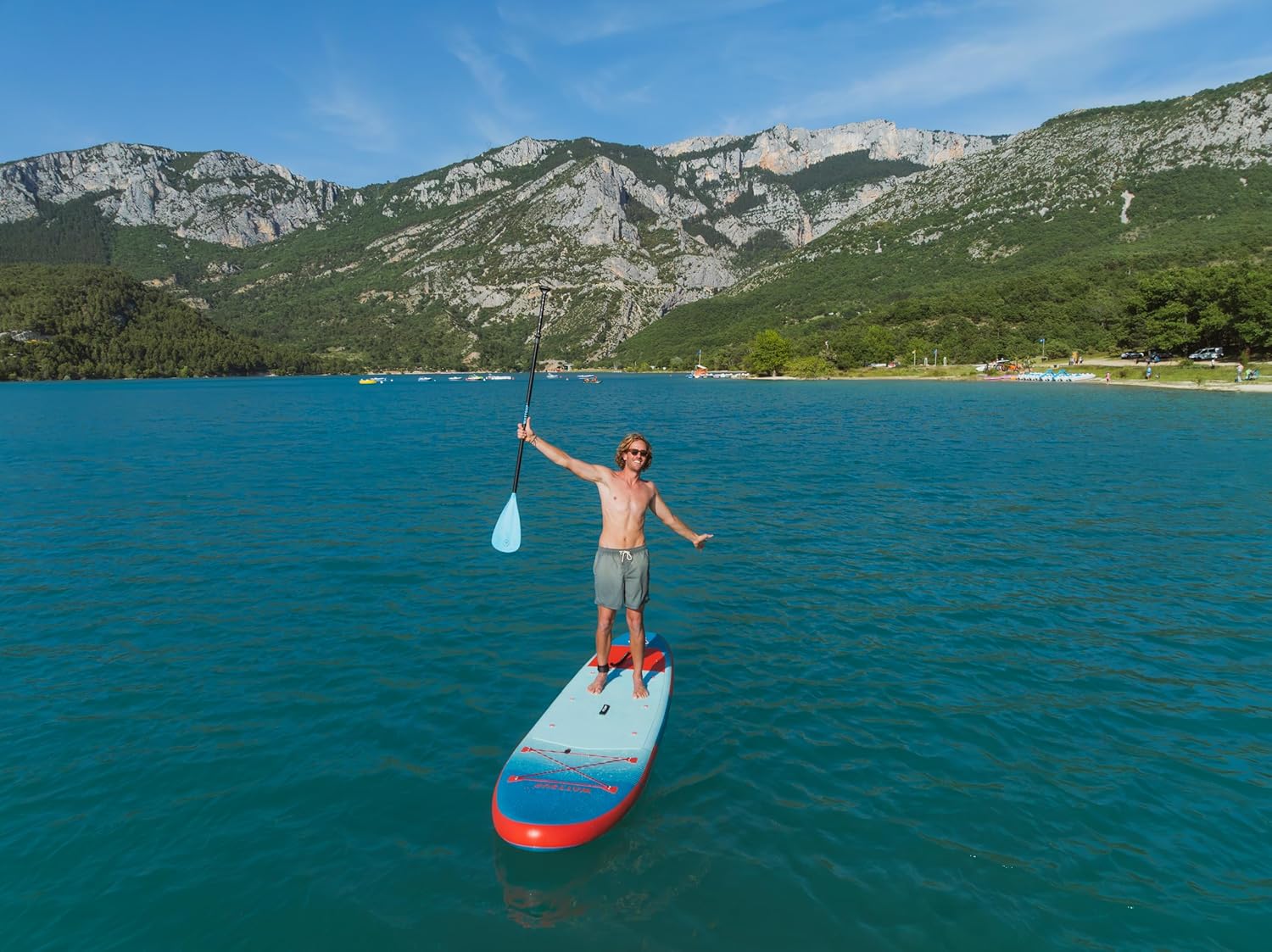 Wattsup - Sup Stand Up Paddle Gonflable - Gamme First - Dropstitch - Pack Complet : Pagaie Leash Pompe Sac de Transport