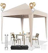 Devoko Tonnelle pliante étanche 2 x 2 m Pop Up Protection UV 50+ Tonnelle pliable Hauteur réglable