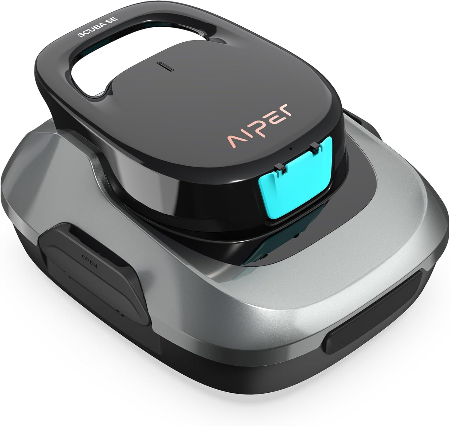 AIPER - Robot piscine sans fil - 80 m² - 90 min autonomie, aspire débris, auto-stationnement