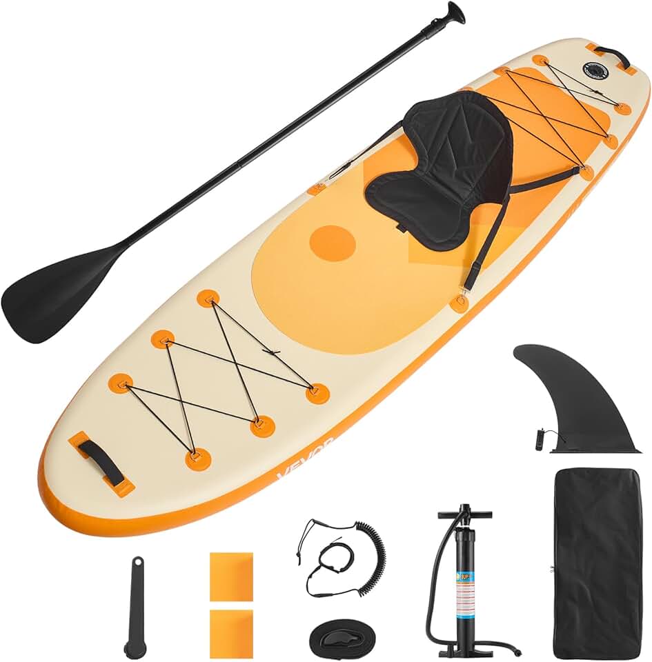 VEVOR - Paddle gonflable avec siège - 323x83,8x15,2 cm - ultra-léger, accessoires complets