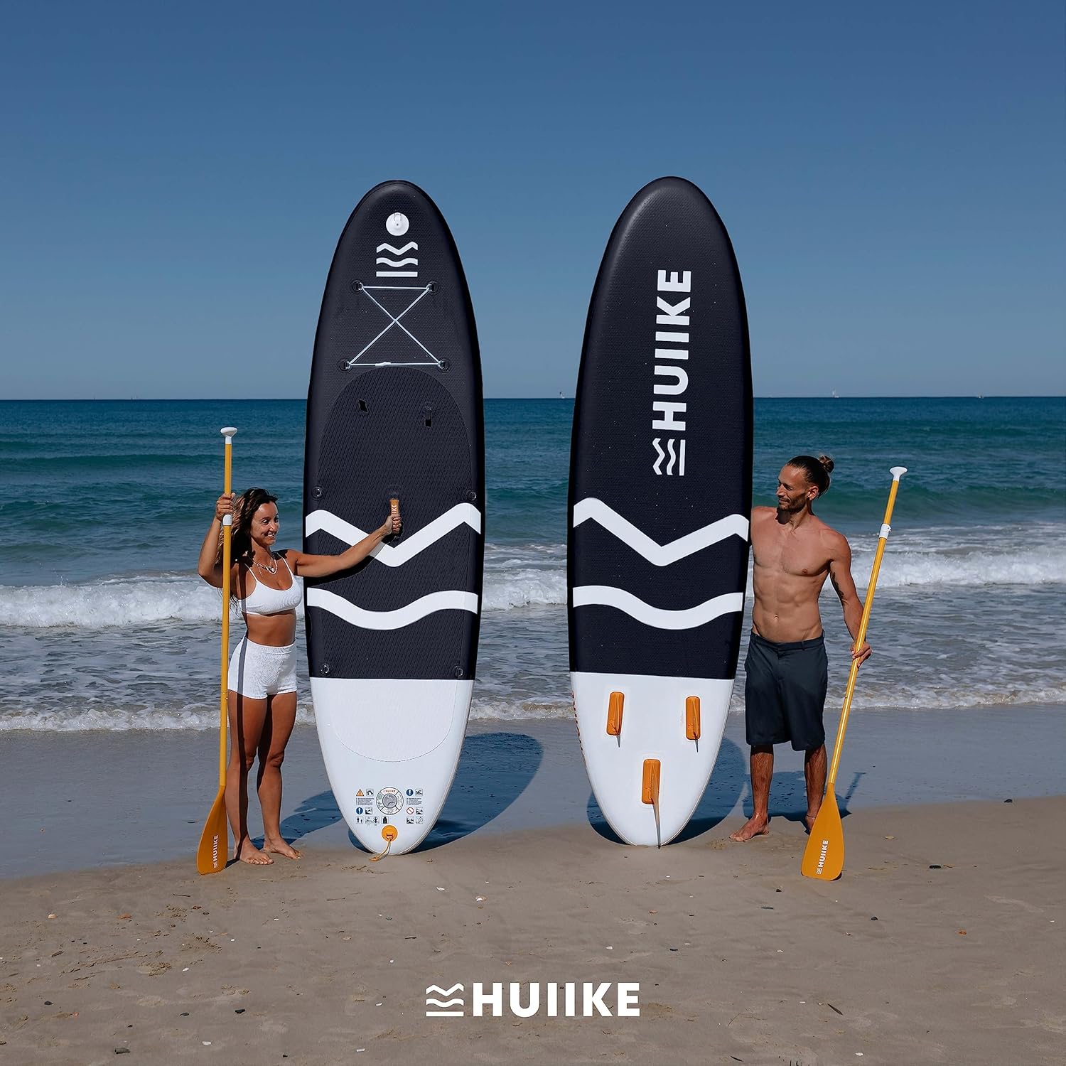 HUIIKE - Paddle gonflable adulte, 305x84x15 cm, kit complet, grande stabilité, 130 kg
