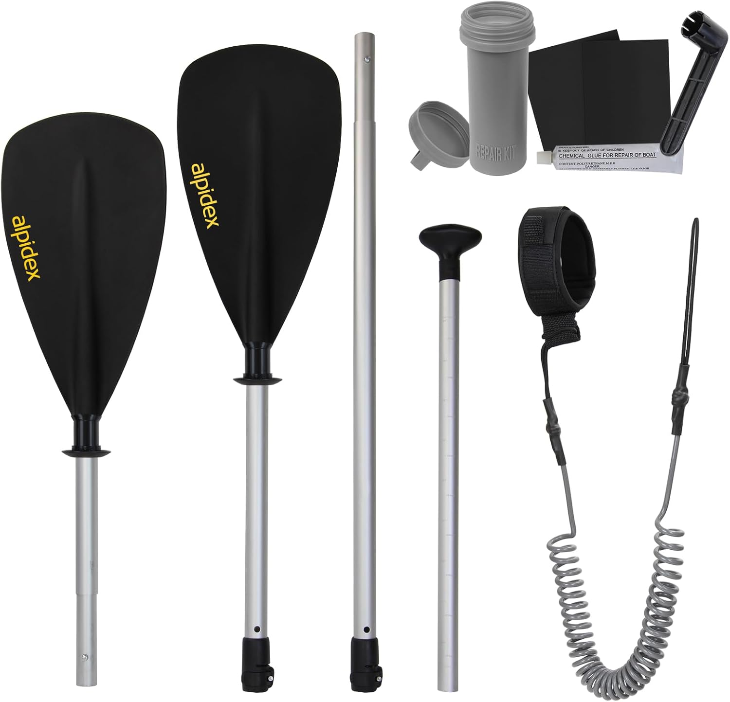 ALPIDEX Stand Up Paddle Board 320x76x15 cm Sup Planche Gonflable iSup Sac à Dos Pagaie Pompe à Double Action Laisse Max. 200 kg
