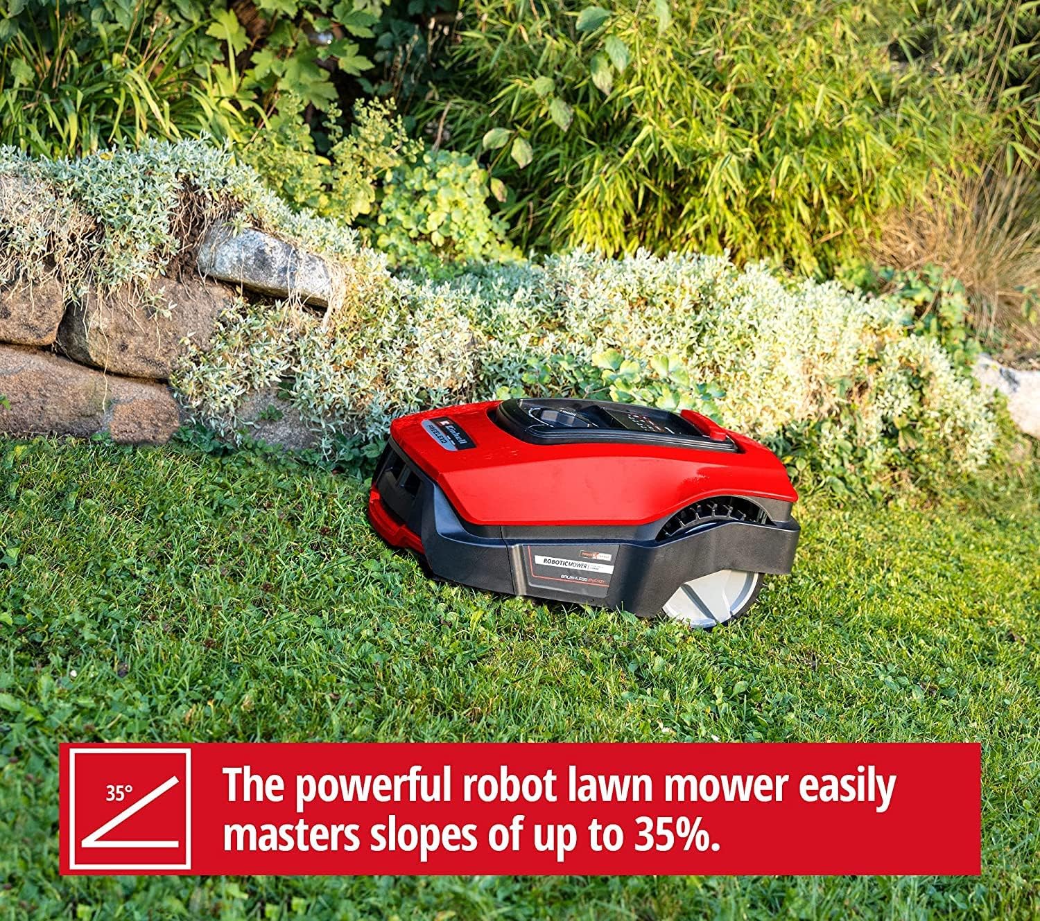 Einhell - robot tondeuse FREELEXO 1200 - 1200m² - LCD, Bluetooth, 18V, batterie 5,2Ah