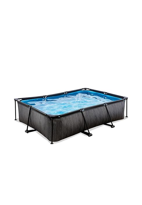 EXIT Toys Piscine Black Wood Rectangulaire