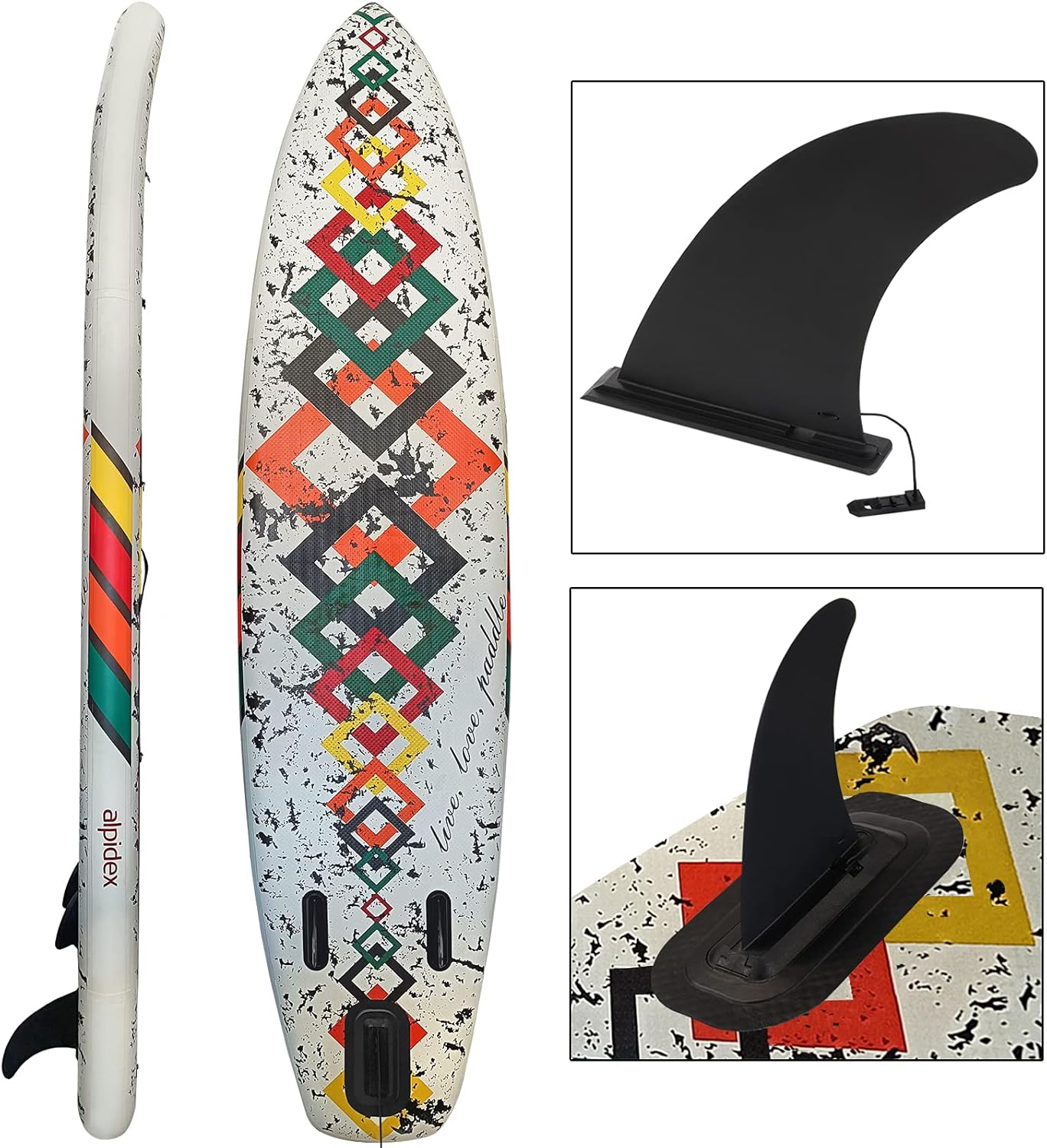 ALPIDEX - SUP Board 320x76x15 cm - gonflable, sac, pagaie, max 200kg