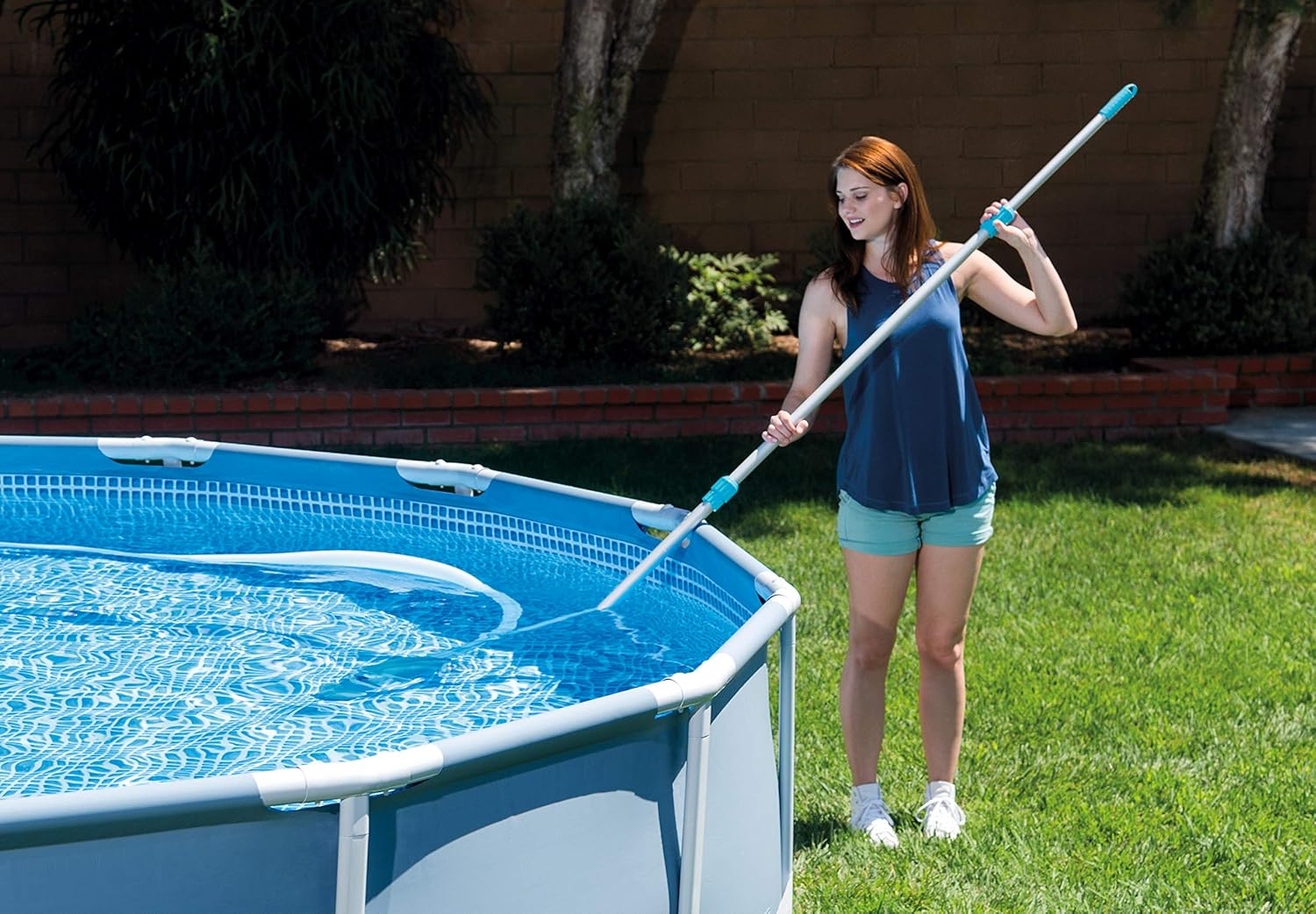 Intex - kit d'entretien Vac+ - 29.8x12.4x113 cm - bleu, nettoyage efficace
