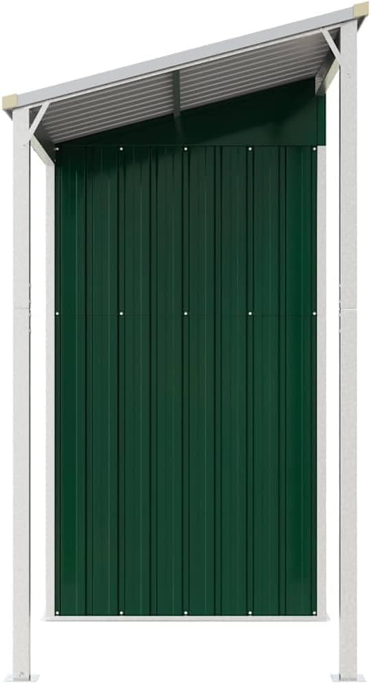 Générique Abri de Jardin avec Toit prolongé Vert 277x107x181 cm Acier, Maison & Jardin, Pelouses & Jardins, Vie en extérieur, Structures extérieures, Cabanes & abris de Jardin, Vert, (Poids 41.56KG)