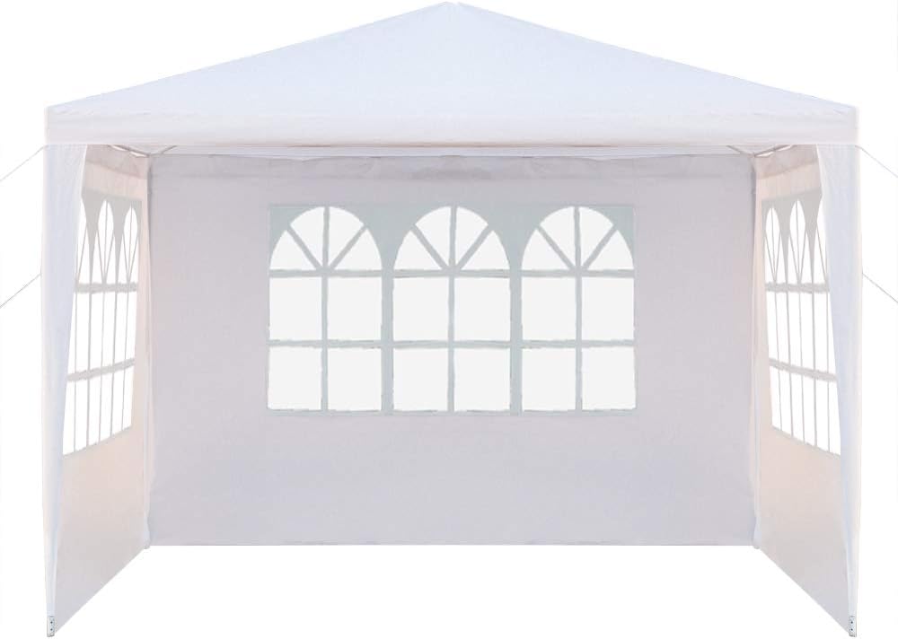 Alightup - tonnelle pliante imperméable - 3x3m - 3 parois, anti-UV, bâche PE épaisse