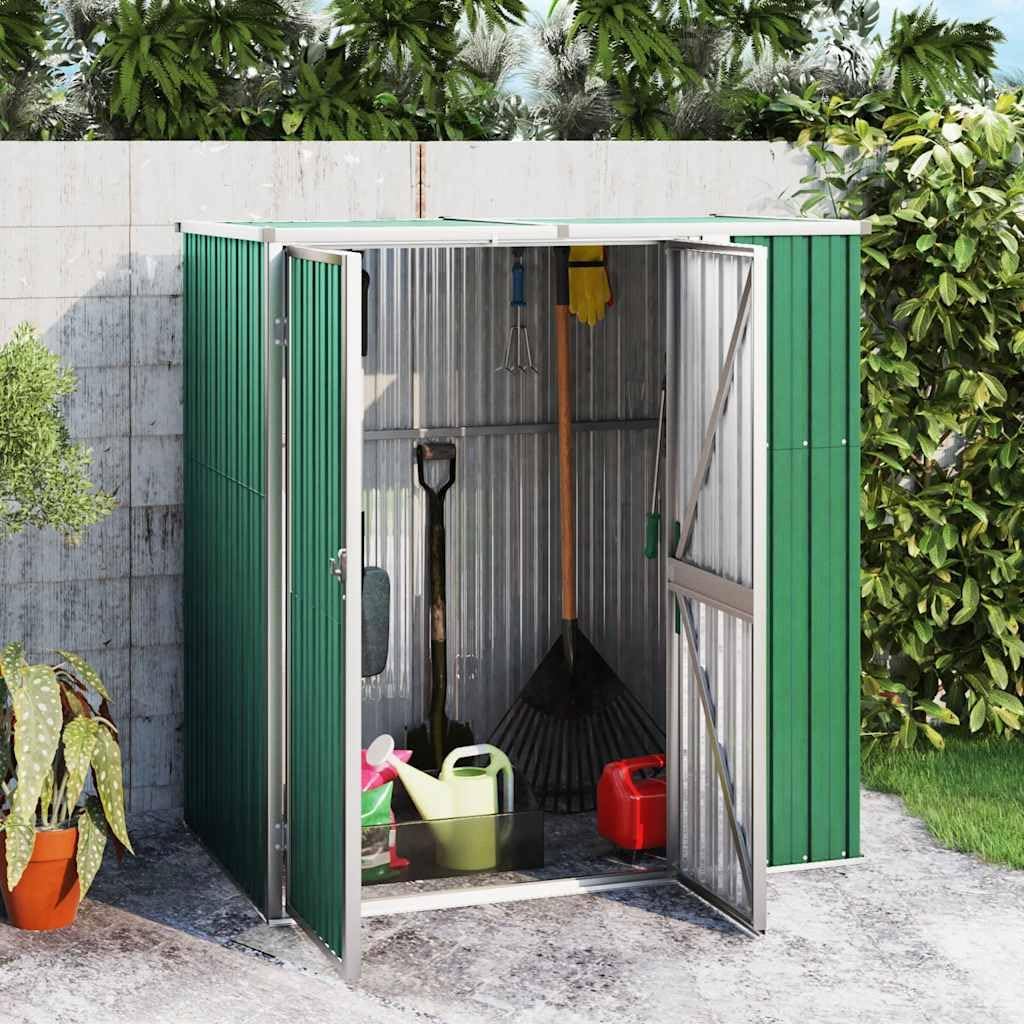 Générique Abri à Outils de Jardin Vert 161x89x161 cm Acier galvanisé, Maison & Jardin, Pelouses & Jardins, Vie en extérieur, Structures extérieures, Cabanes & abris de Jardin, Vert, (Poids 29.62KG)