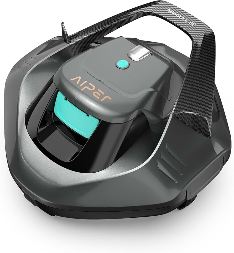 AIPER - Robot piscine série autonome - 80 m² - 90 min sans fil, 2 moteurs
