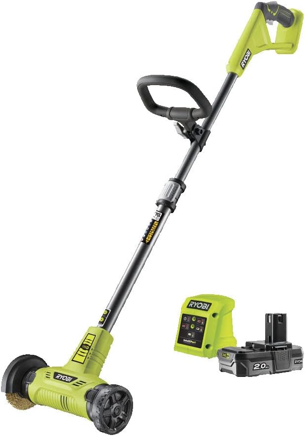 RYOBI - Nettoyeur de joints One+ 18V, brosse métal 11,5cm, batterie 2Ah, 32min - RY18PCA-120